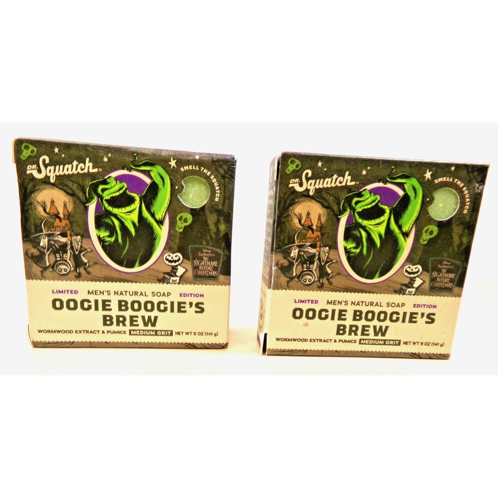Dr Squatch Men's Natural Soap Oogie Boogie's Brew 5oz Bar Limited Edition 2 Bars